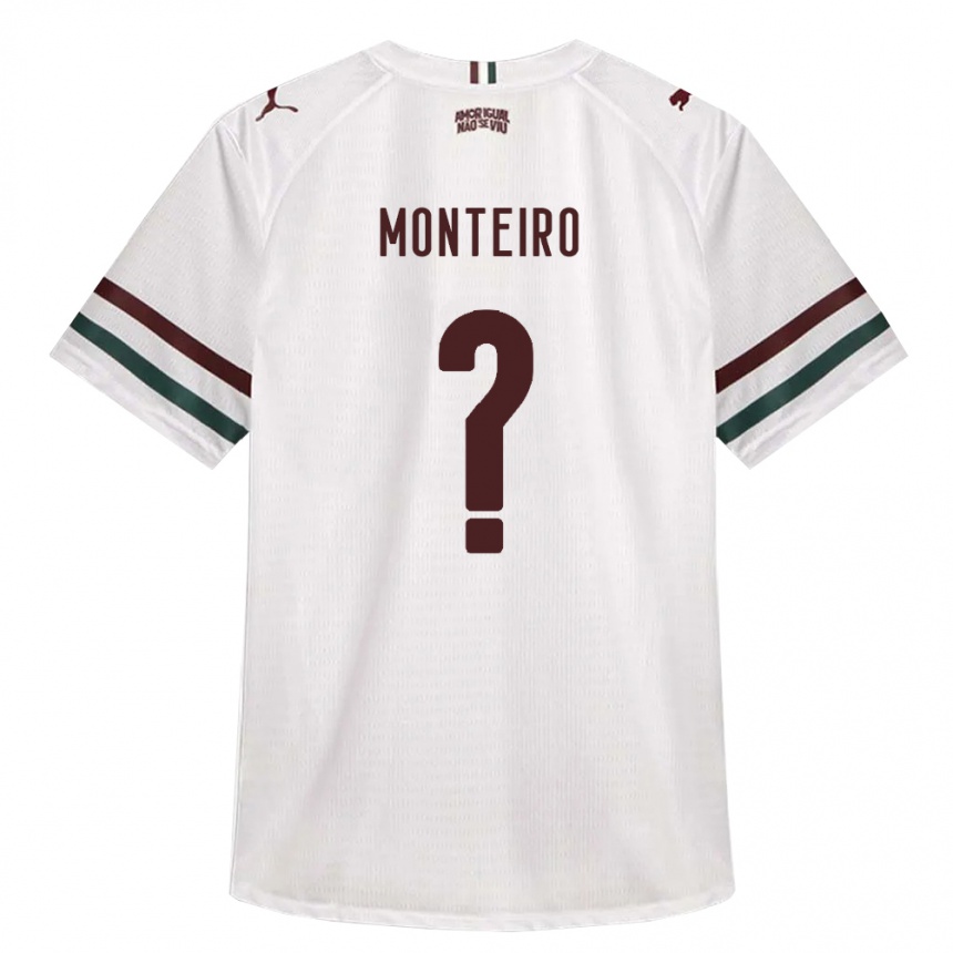 נשים כדורגל Rafael Monteiro #0 לבן ירוק בורדו הרחק ג'רזי 2026/27 נשים כדורגל Rafael Monteiro #0 לבן ירוק בורדו הרחק ג'רזי 2026/27