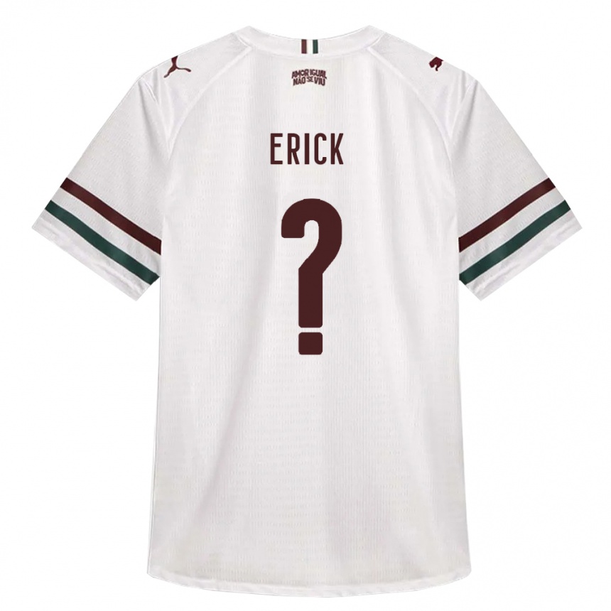נשים כדורגל Erick #0 לבן ירוק בורדו הרחק ג'רזי 2026/27