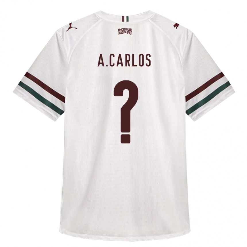 נשים כדורגל Antônio Carlos #0 לבן ירוק בורדו הרחק ג'רזי 2026/27