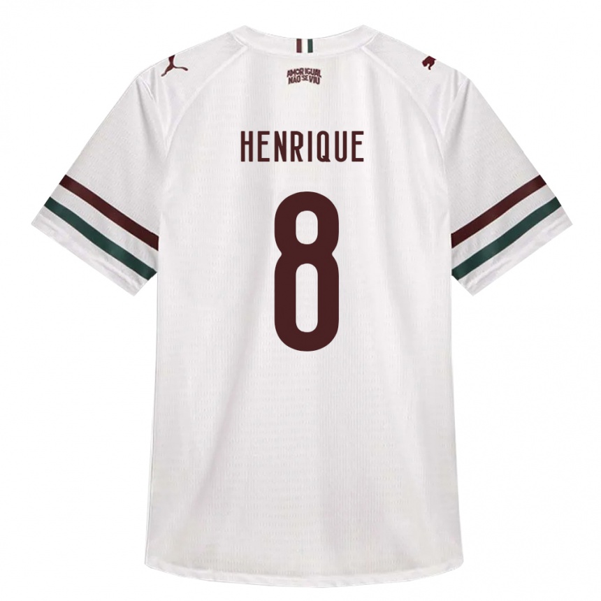 נשים כדורגל Gabriel Henrique #8 לבן ירוק בורדו הרחק ג'רזי 2026/27