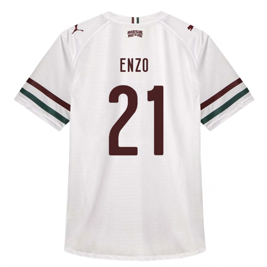 נשים כדורגל Enzo Munerato Sene #21 לבן ירוק בורדו הרחק ג'רזי 2026/27