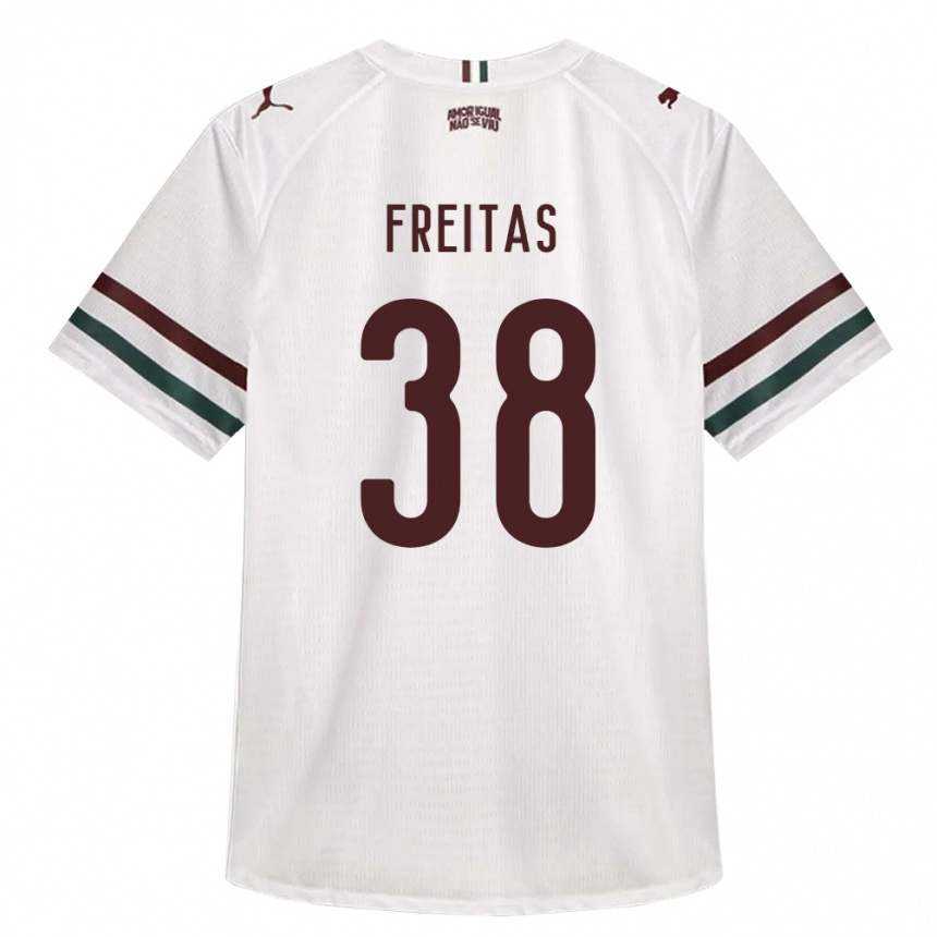 נשים כדורגל Freitas #38 לבן ירוק בורדו הרחק ג'רזי 2026/27