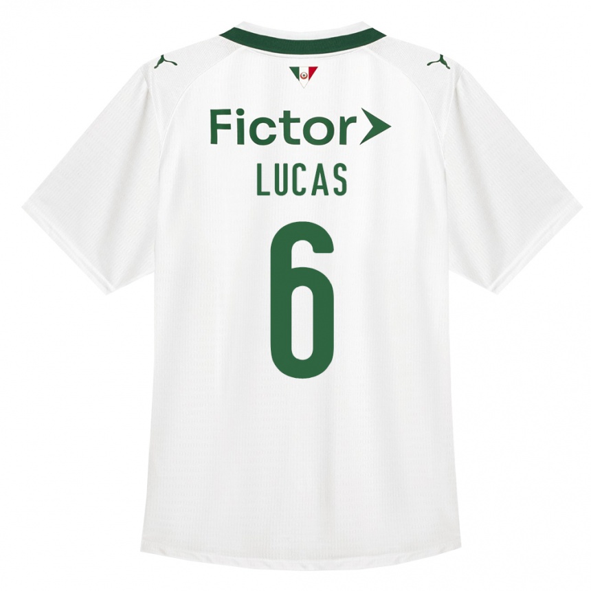 נשים כדורגל André Lucas #6 ירוק לבן הרחק ג'רזי 2026/27