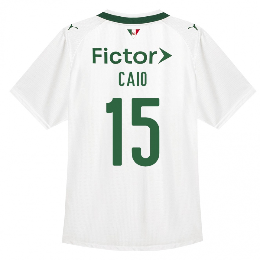 נשים כדורגל Caio #15 ירוק לבן הרחק ג'רזי 2026/27
