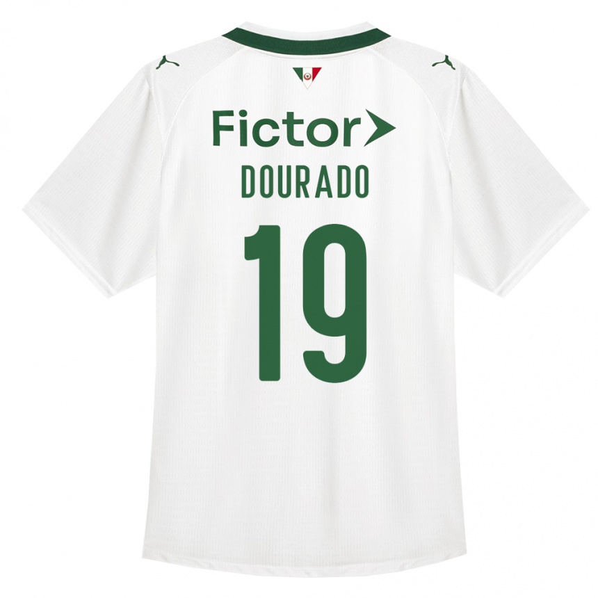 נשים כדורגל Murilo Dourado #19 ירוק לבן הרחק ג'רזי 2026/27