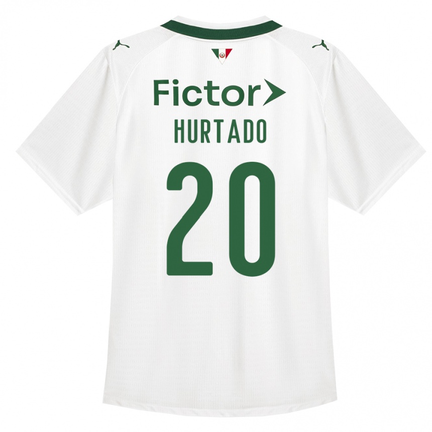 נשים כדורגל Flavio Hurtado #20 ירוק לבן הרחק ג'רזי 2026/27