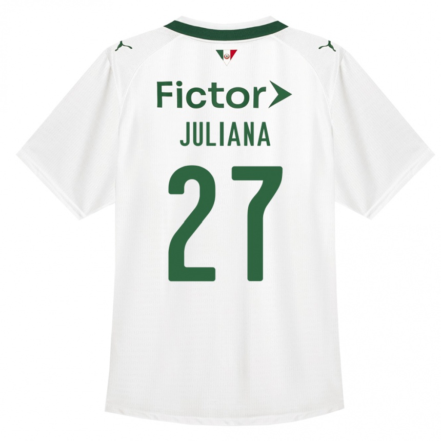 נשים כדורגל Juliana #27 ירוק לבן הרחק ג'רזי 2026/27