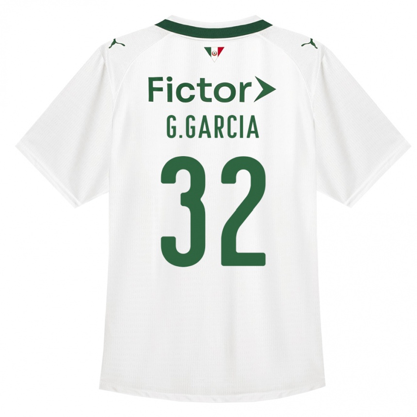 נשים כדורגל Gustavo Garcia #32 ירוק לבן הרחק ג'רזי 2026/27
