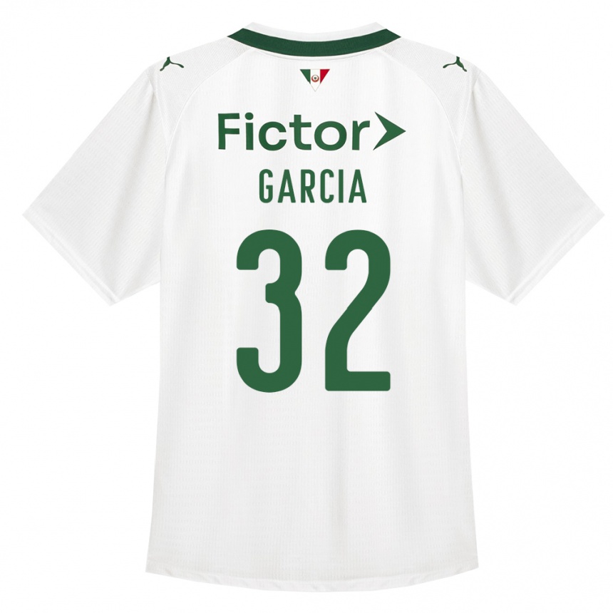 נשים כדורגל Garcia #32 ירוק לבן הרחק ג'רזי 2026/27
