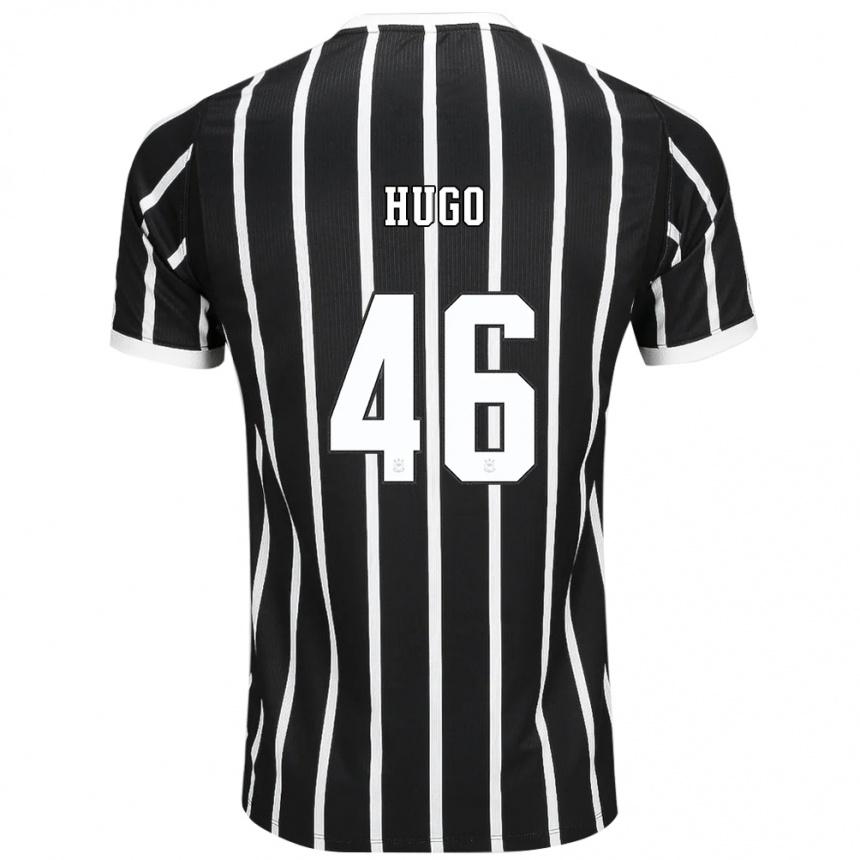 נשים כדורגל Hugo #46 שחור לבן אדום הרחק ג'רזי 2026/27 נשים כדורגל Hugo #46 שחור לבן אדום הרחק ג'רזי 2026/27