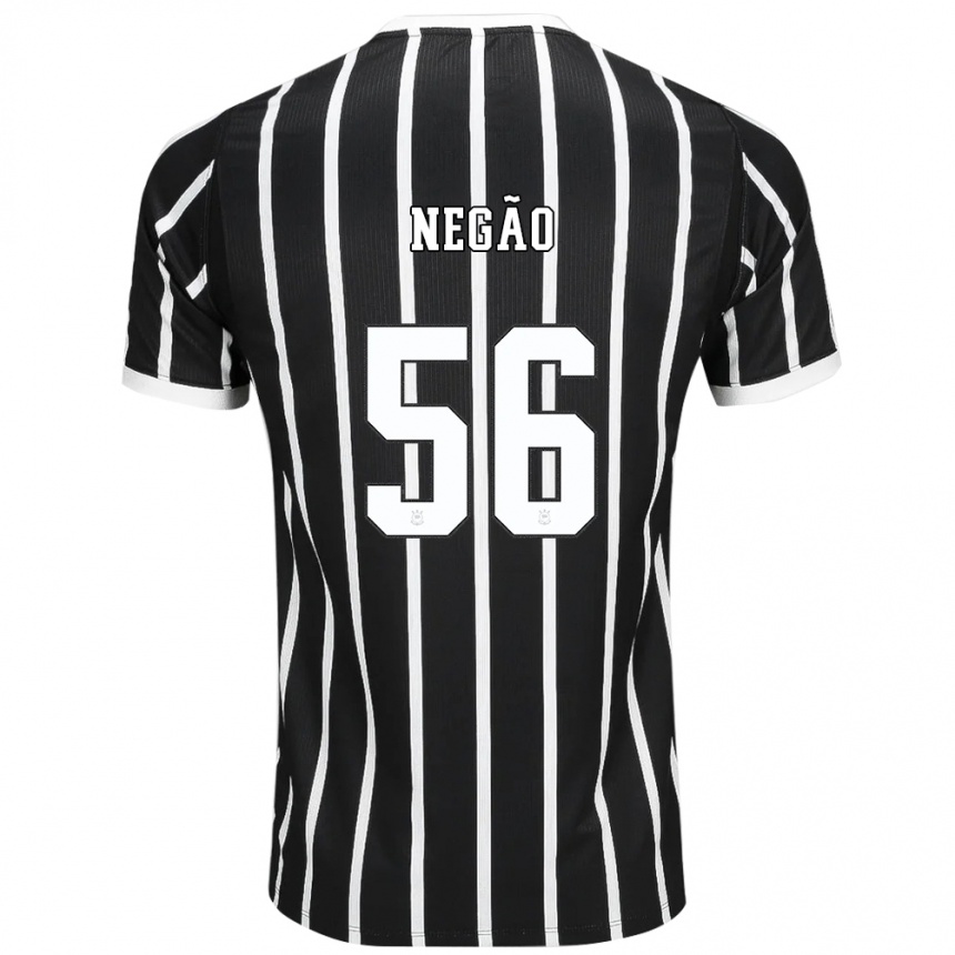 נשים כדורגל Gui Negão #56 שחור לבן אדום הרחק ג'רזי 2026/27 נשים כדורגל Gui Negão #56 שחור לבן אדום הרחק ג'רזי 2026/27