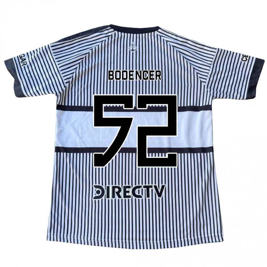 נשים כדורגל Erik Bodencer #52 לבן שחור צהוב הרחק ג'רזי 2026/27