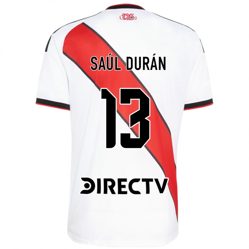 ילדים כדורגל Saúl Durán #13 אדום שחור לבן ג'רזי ביתית 2026/27 ילדים כדורגל Saúl Durán #13 אדום שחור לבן ג'רזי ביתית 2026/27