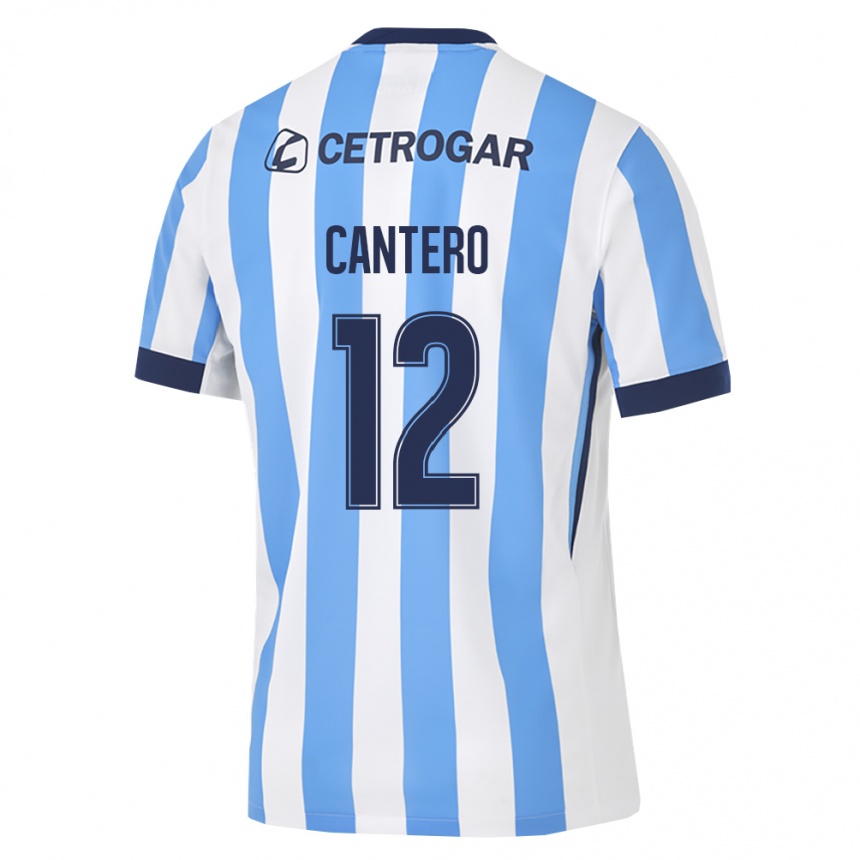 ילדים כדורגל Milton Cantero #12 כחול בהיר לבן שחור ג'רזי ביתית 2026/27