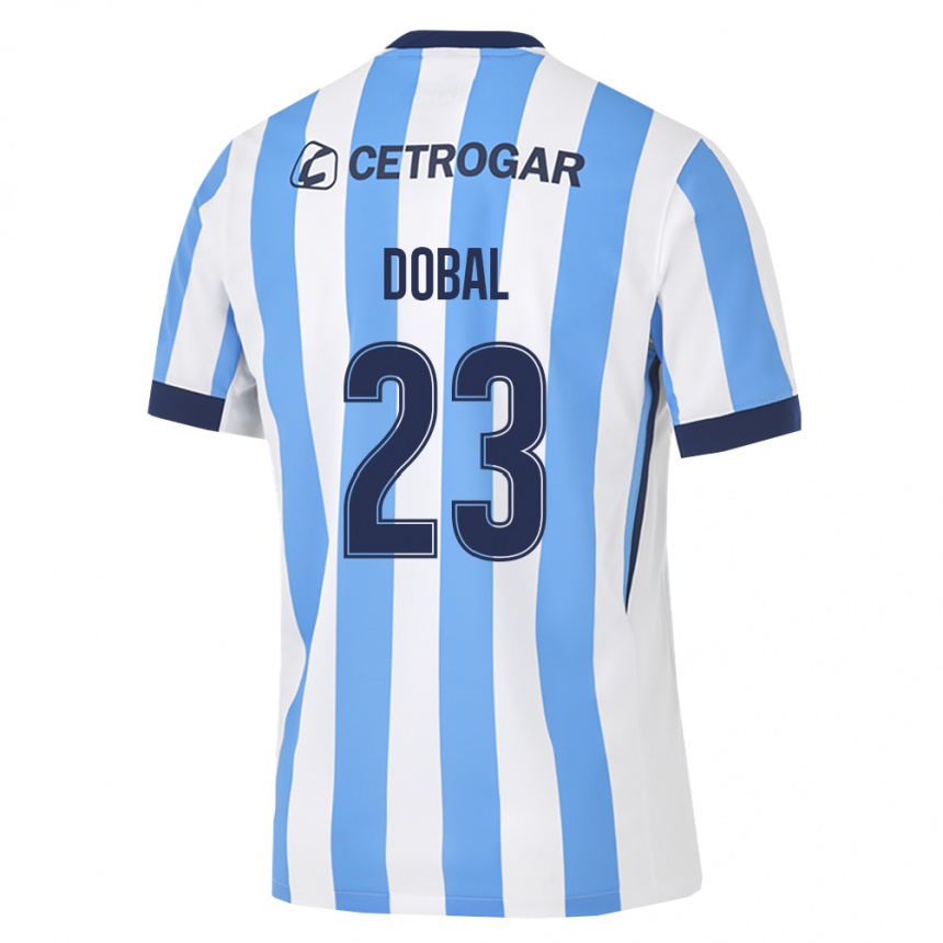 ילדים כדורגל Joaquín Dobal #23 כחול בהיר לבן שחור ג'רזי ביתית 2026/27