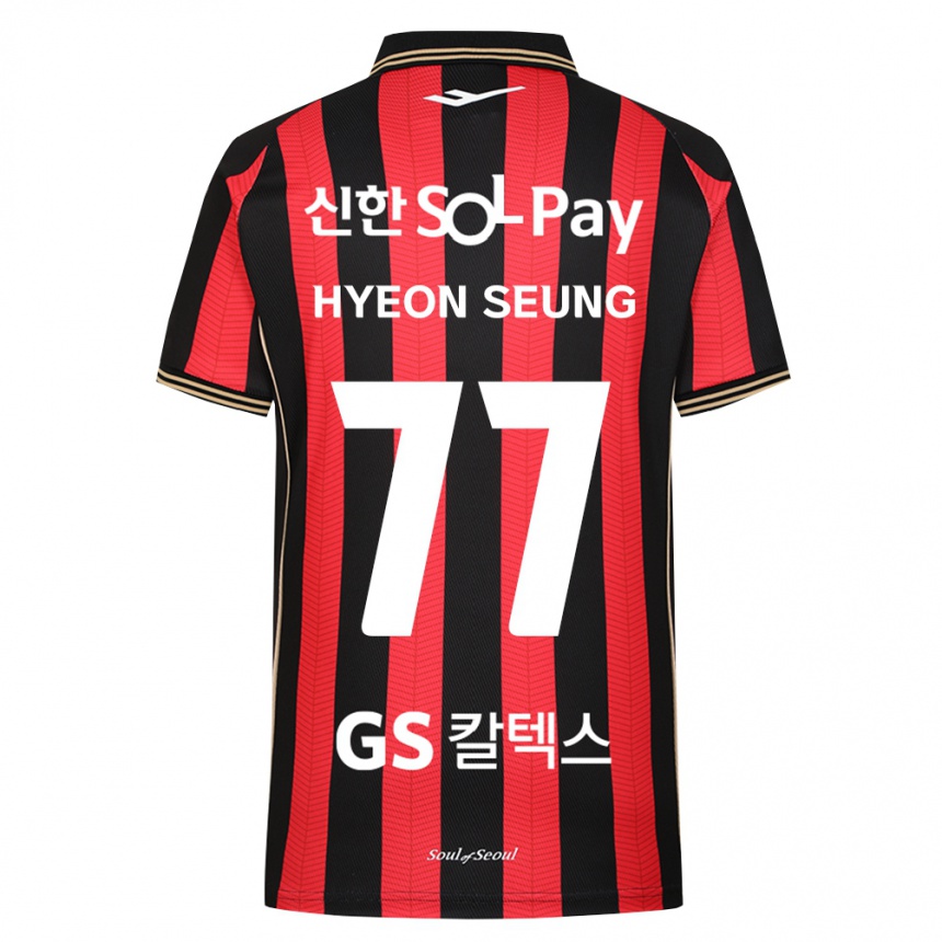 ילדים כדורגל Hyeon-Seung Lee #77 אדום לבן שחור ג'רזי ביתית 2026/27