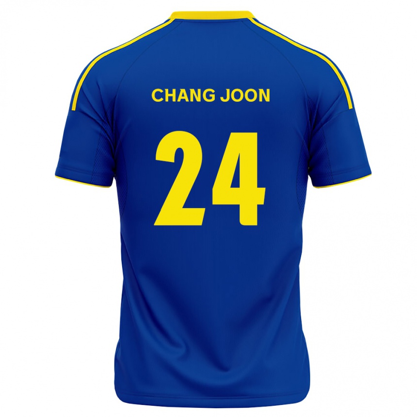 ילדים כדורגל Chang-Joon Lee #24 כחול מלכותי צהוב ג'רזי ביתית 2026/27