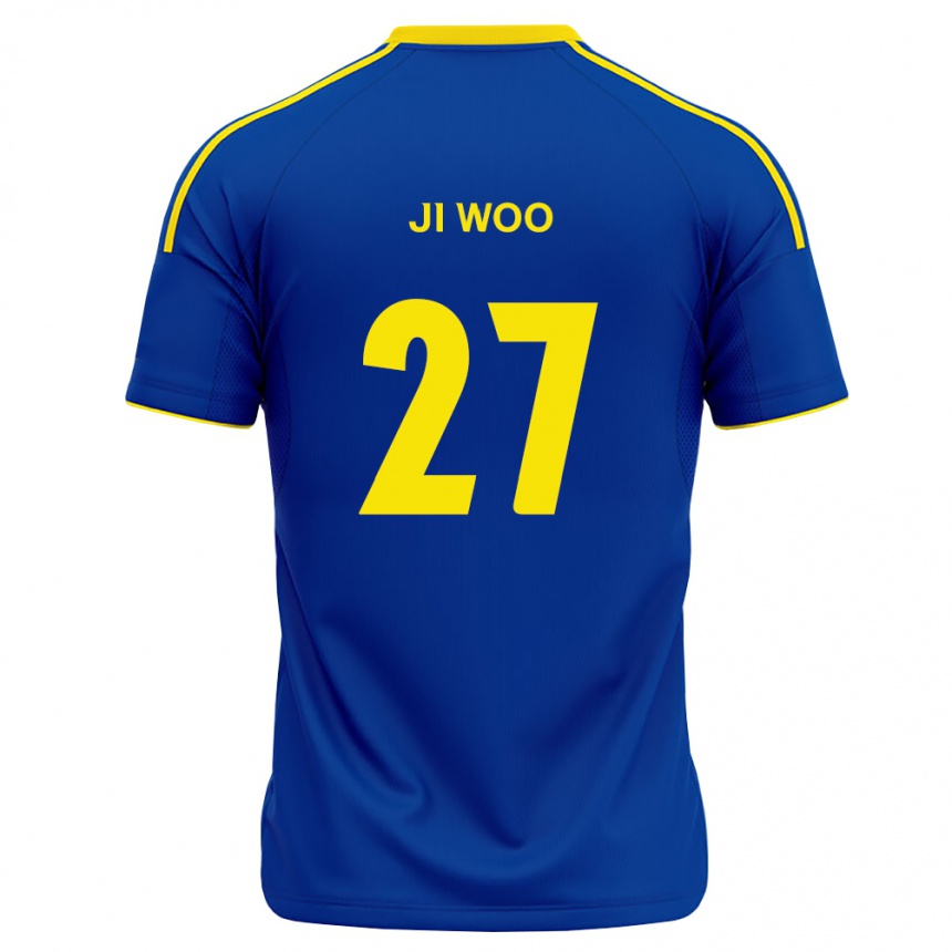 ילדים כדורגל Ji-Woo Lee #27 כחול מלכותי צהוב ג'רזי ביתית 2026/27 ילדים כדורגל Ji-Woo Lee #27 כחול מלכותי צהוב ג'רזי ביתית 2026/27