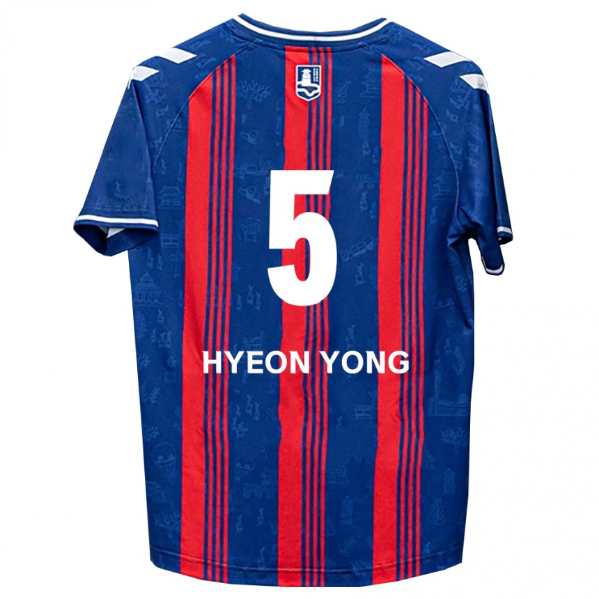 ילדים כדורגל Hyeon-Yong Lee #5 כחול אדום לבן ג'רזי ביתית 2026/27 ילדים כדורגל Hyeon-Yong Lee #5 כחול אדום לבן ג'רזי ביתית 2026/27