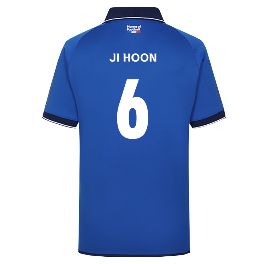 ילדים כדורגל Ji-Hoon Lim #6 כחול מלכותי לבן אדום ג'רזי ביתית 2026/27