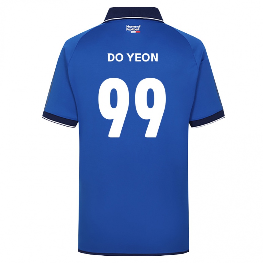 ילדים כדורגל Do-Yeon Kim #99 כחול מלכותי לבן אדום ג'רזי ביתית 2026/27