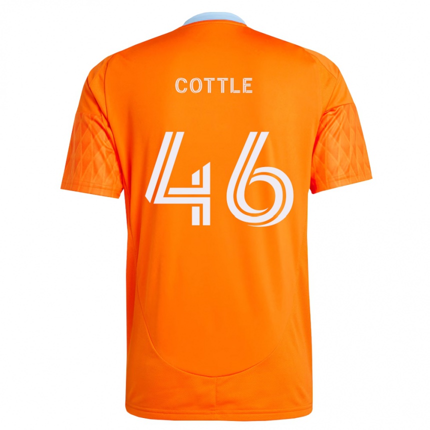 ילדים כדורגל Tristan Cottle #46 כתום לבן ג'רזי ביתית 2026/27