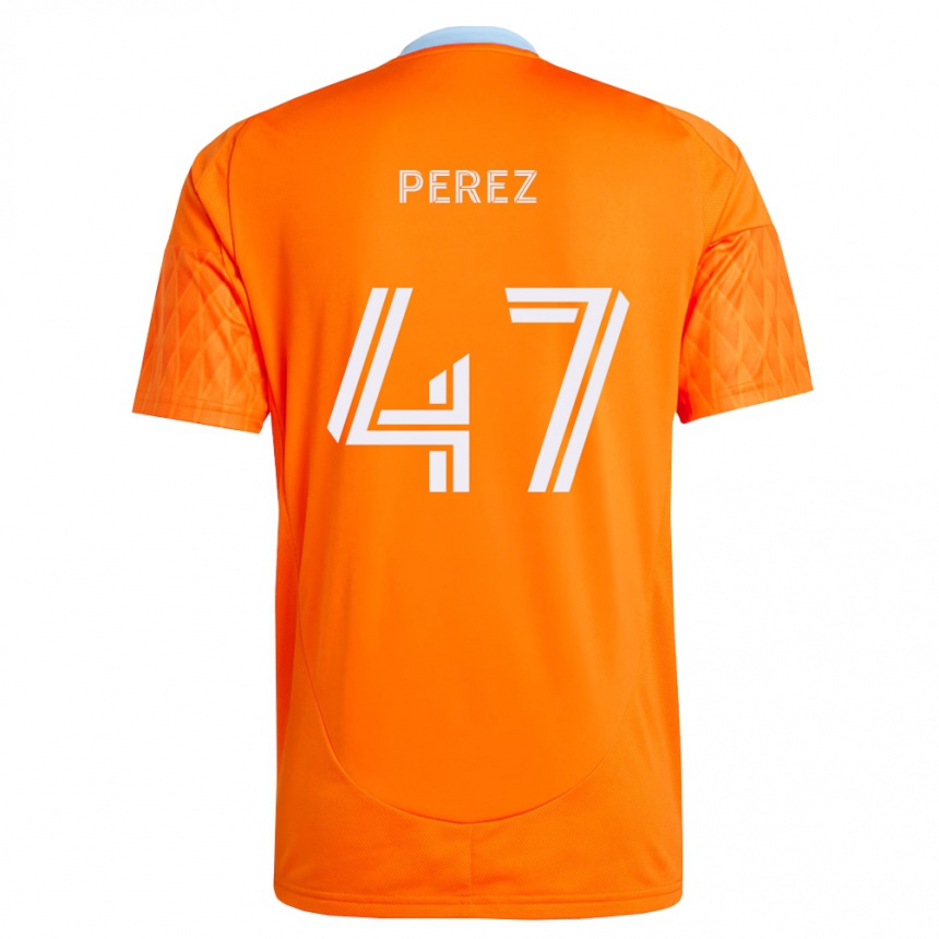 ילדים כדורגל Jaizhiño Perez #47 כתום לבן ג'רזי ביתית 2026/27