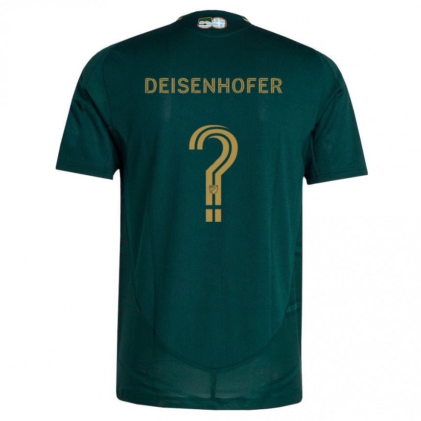 ילדים כדורגל Maximilian Deisenhofer #0 ירוק כהה חום ג'רזי ביתית 2026/27 ילדים כדורגל Maximilian Deisenhofer #0 ירוק כהה חום ג'רזי ביתית 2026/27