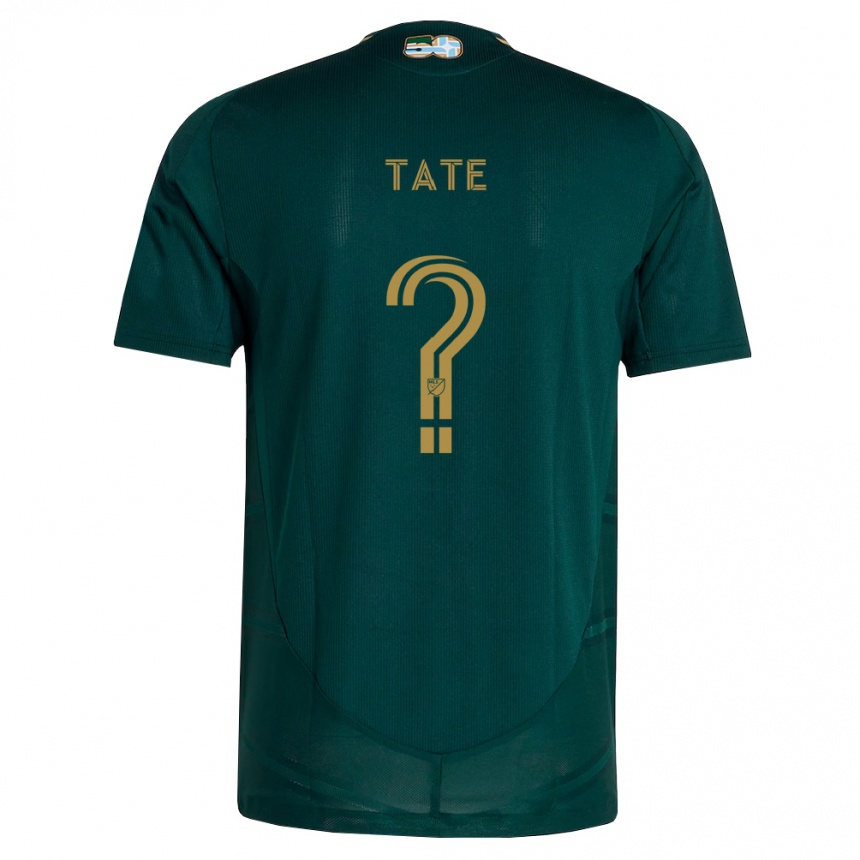ילדים כדורגל Hudson Tate #0 ירוק כהה חום ג'רזי ביתית 2026/27