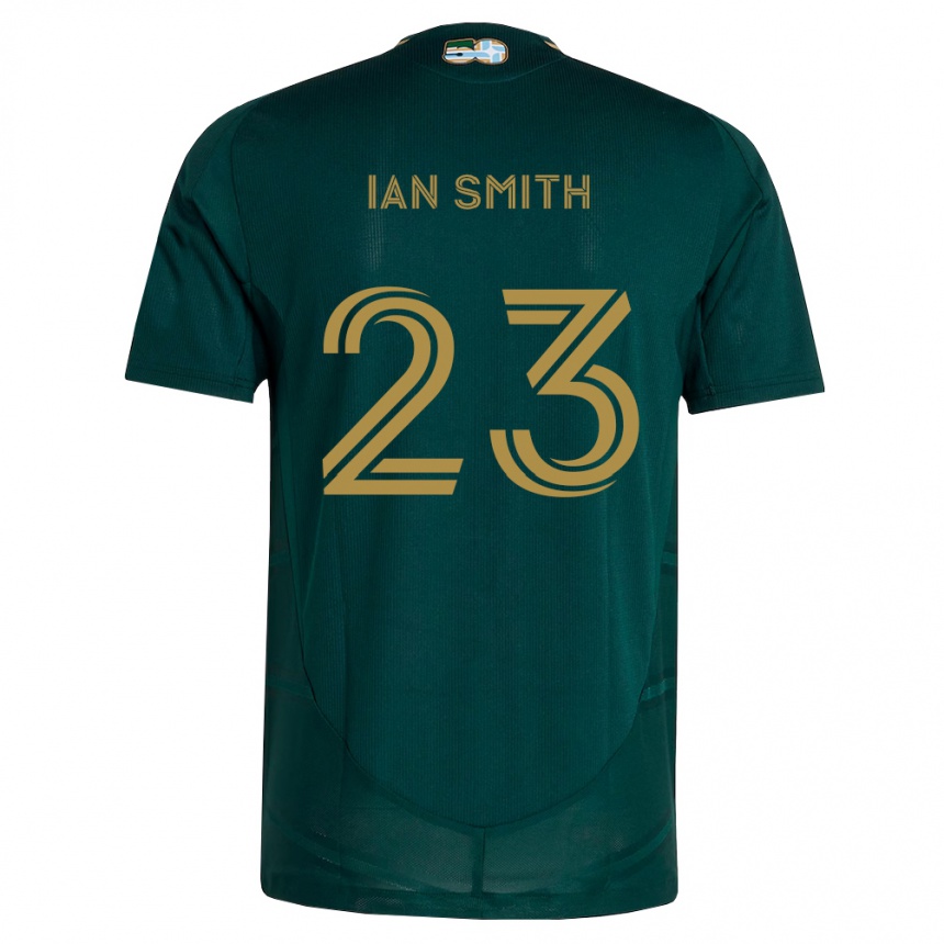 ילדים כדורגל Ian Smith #23 ירוק כהה חום ג'רזי ביתית 2026/27