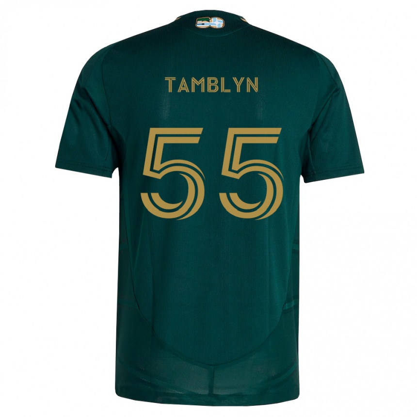 ילדים כדורגל Kellen Tamblyn #55 ירוק כהה חום ג'רזי ביתית 2026/27