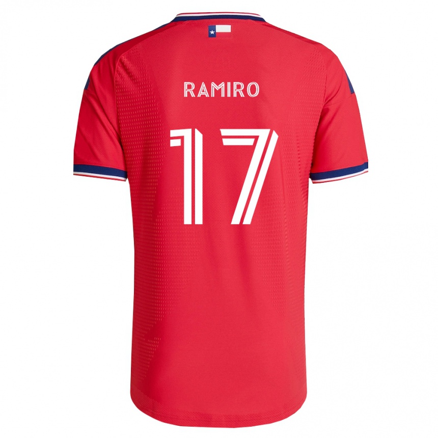 ילדים כדורגל Ramiro #17 אדום כחול לבן ג'רזי ביתית 2026/27