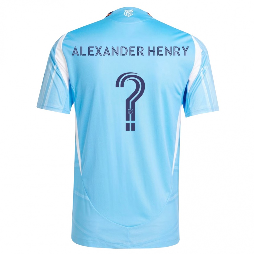 ילדים כדורגל Liam Alexander Henry #0 כחול שמיים לבן ג'רזי ביתית 2026/27