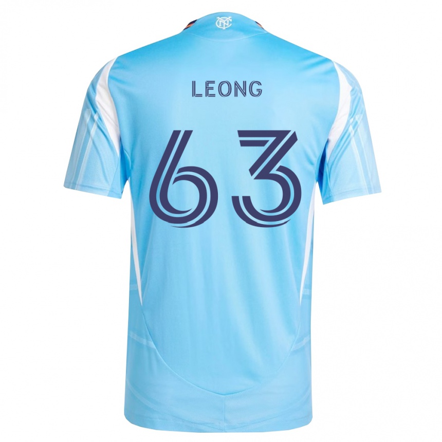 ילדים כדורגל Matthew Leong #63 כחול שמיים לבן ג'רזי ביתית 2026/27