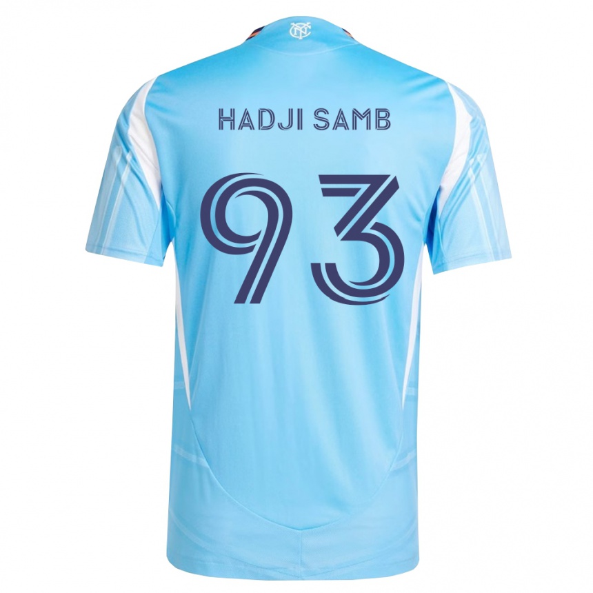 ילדים כדורגל El Hadji Samb #93 כחול שמיים לבן ג'רזי ביתית 2026/27