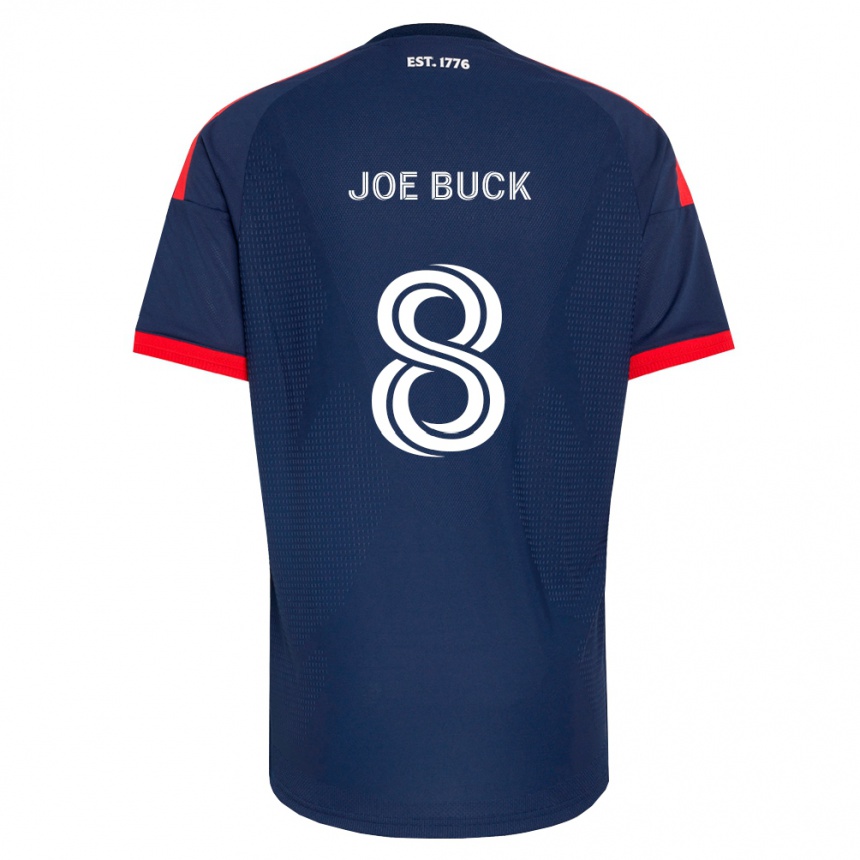 ילדים כדורגל Joe Buck #8 כחול מלכותי אדום לבן ג'רזי ביתית 2026/27