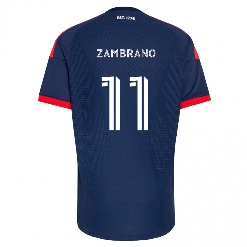ילדים כדורגל Carlos Zambrano #11 כחול מלכותי אדום לבן ג'רזי ביתית 2026/27