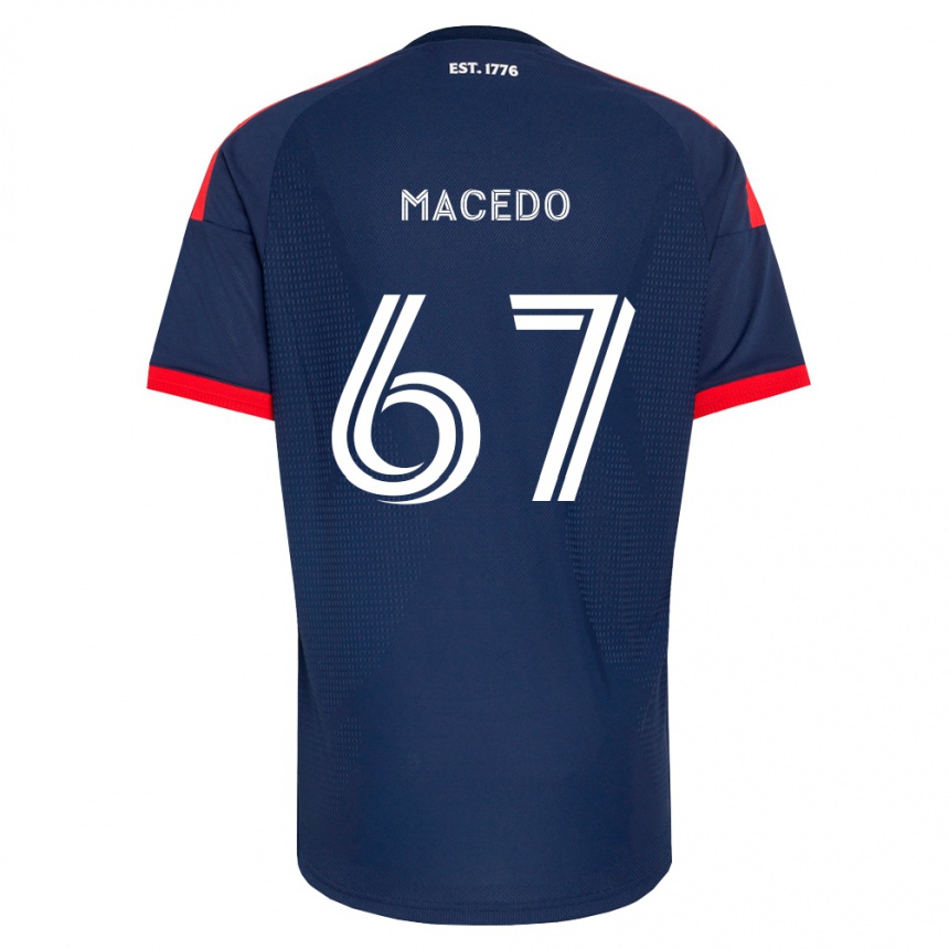 ילדים כדורגל Josh Macedo #67 כחול מלכותי אדום לבן ג'רזי ביתית 2026/27