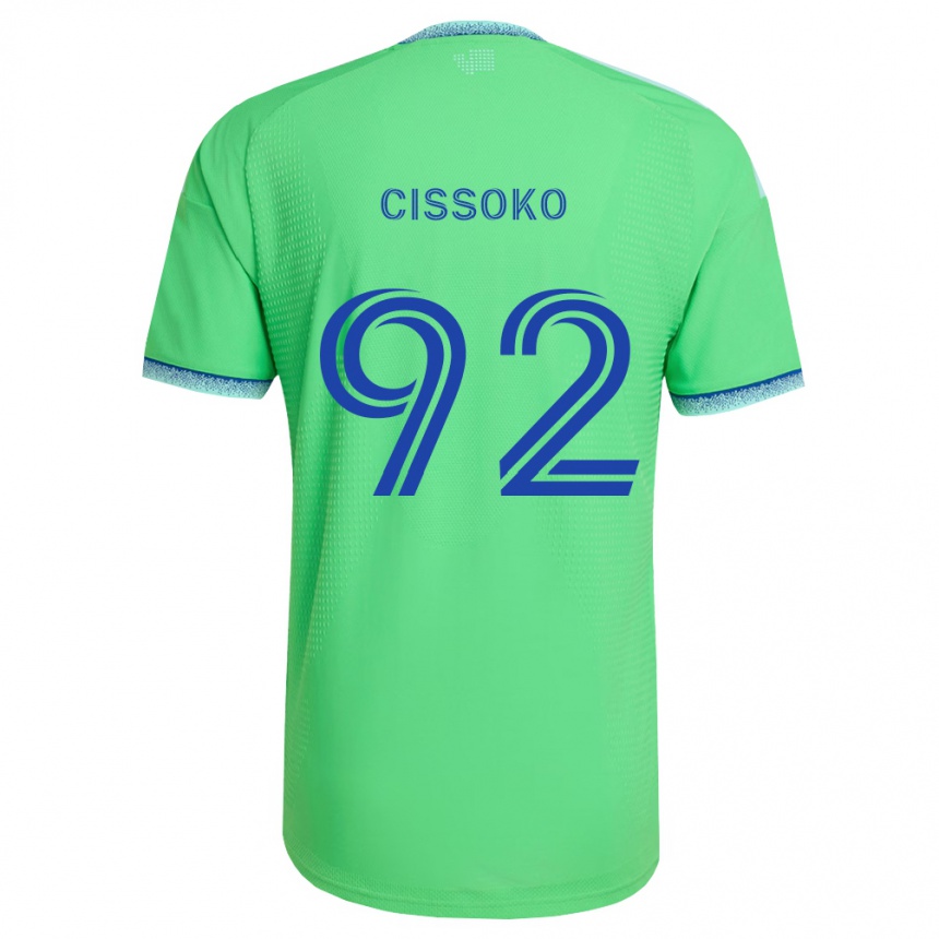 ילדים כדורגל עבדולייה סיסוקו #92 ירוק כחול בהיר ג'רזי ביתית 2026/27