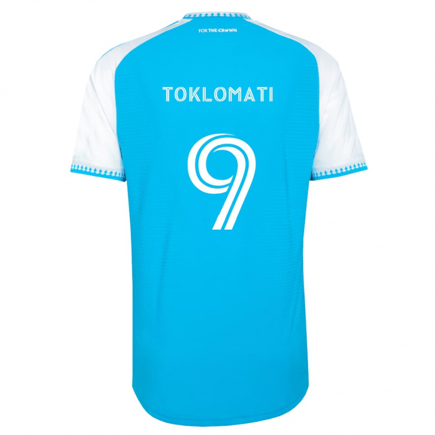 ילדים כדורגל עידן טוקלומטי-ג'ורנו #9 כחול שמיים לבן שחור ג'רזי ביתית 2026/27 ילדים כדורגל עידן טוקלומטי-ג'ורנו #9 כחול שמיים לבן שחור ג'רזי ביתית 2026/27