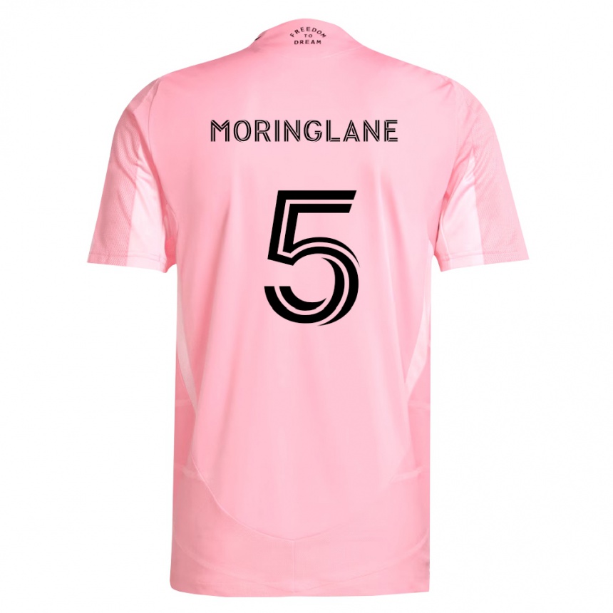 ילדים כדורגל Luis Moringlane #5 ורוד שחור ג'רזי ביתית 2026/27