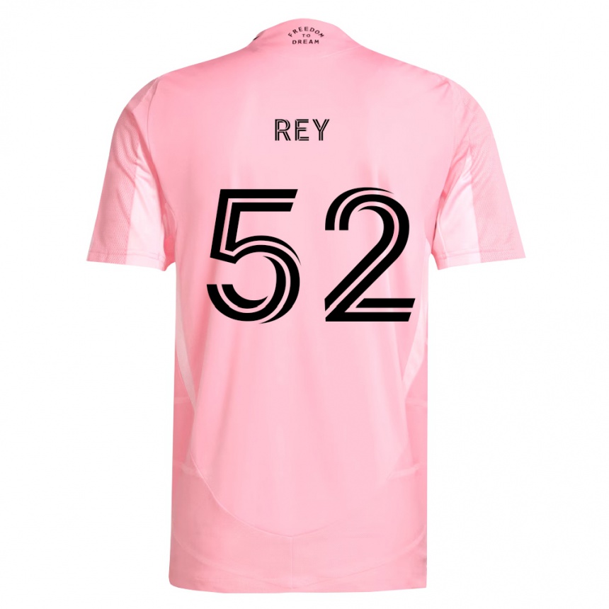 ילדים כדורגל Diego Rey #52 ורוד שחור ג'רזי ביתית 2026/27