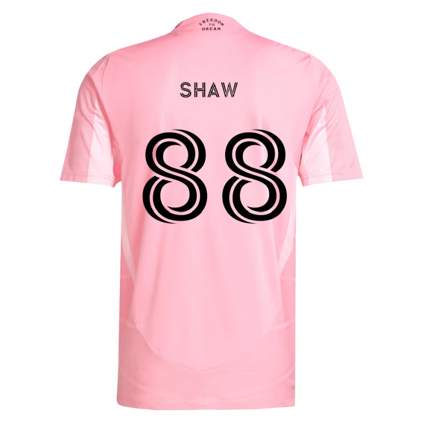 ילדים כדורגל Alexander Shaw #88 ורוד שחור ג'רזי ביתית 2026/27