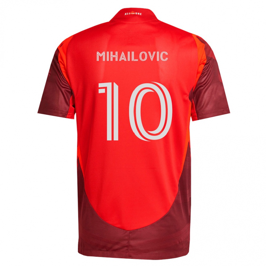 ילדים כדורגל Djordje Mihailovic #10 בורדו אדום ג'רזי ביתית 2026/27