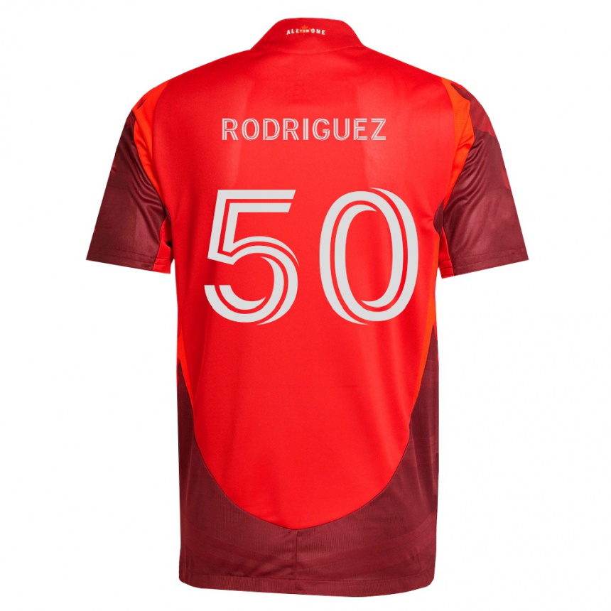 ילדים כדורגל Abraham Rodriguez #50 בורדו אדום ג'רזי ביתית 2026/27