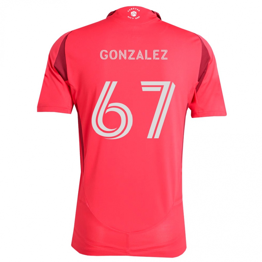 ילדים כדורגל Cruz Gonzalez #67 מג'נטה לבן ג'רזי ביתית 2026/27