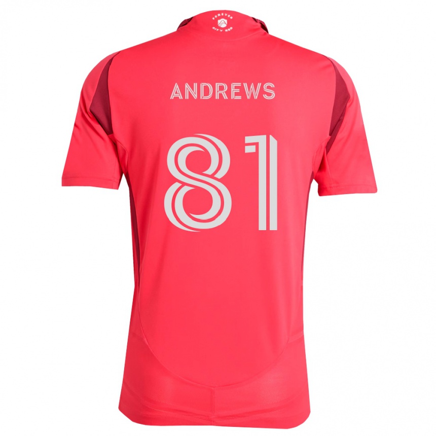 ילדים כדורגל Joe Andrews #81 מג'נטה לבן ג'רזי ביתית 2026/27