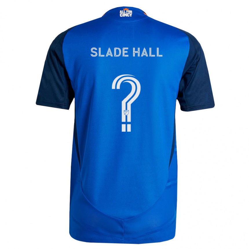 ילדים כדורגל Slade Hall #0 כחול מלכותי כתום ג'רזי ביתית 2026/27