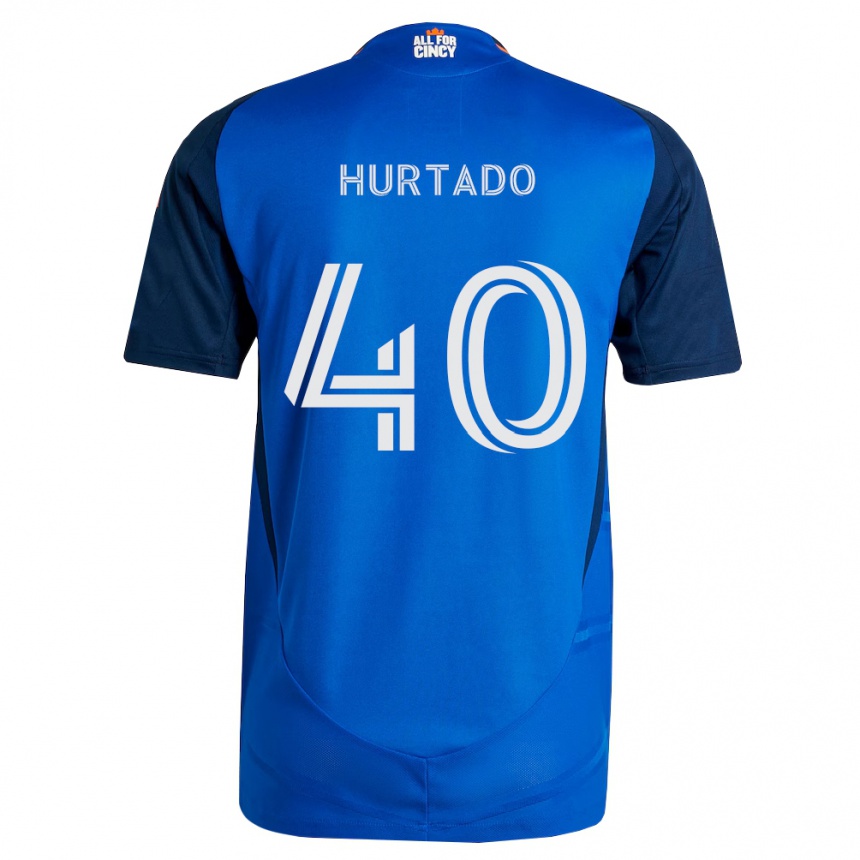 ילדים כדורגל Dilan Hurtado #40 כחול מלכותי כתום ג'רזי ביתית 2026/27