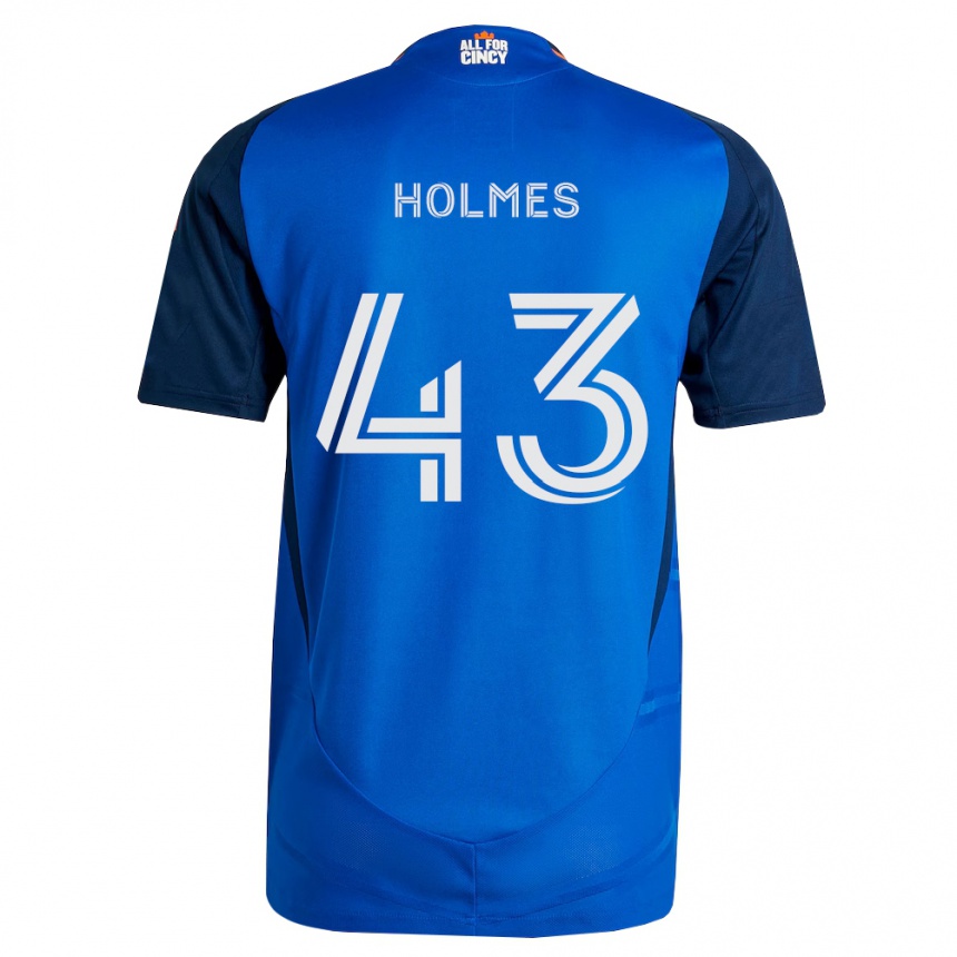ילדים כדורגל Charlie Holmes #43 כחול מלכותי כתום ג'רזי ביתית 2026/27